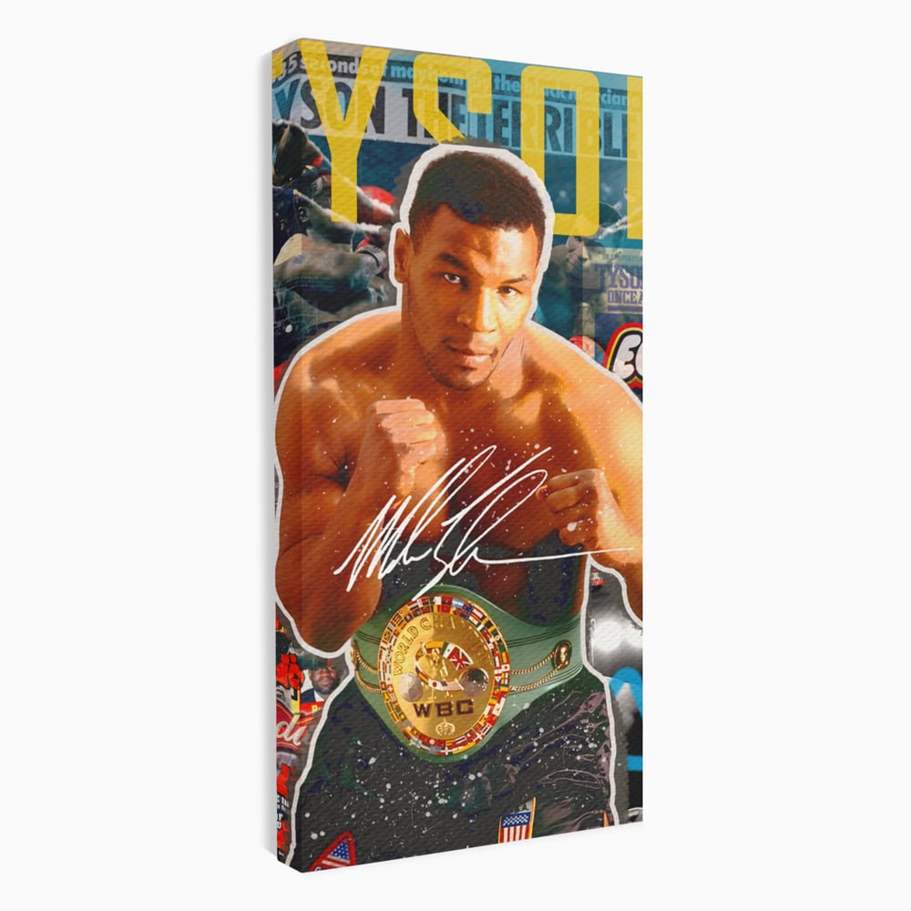 Tablou Canvas Premium LuxCanva® B1008, Mike Tyson , Sportivi, Box, Pugilist, Culori Vibrante
