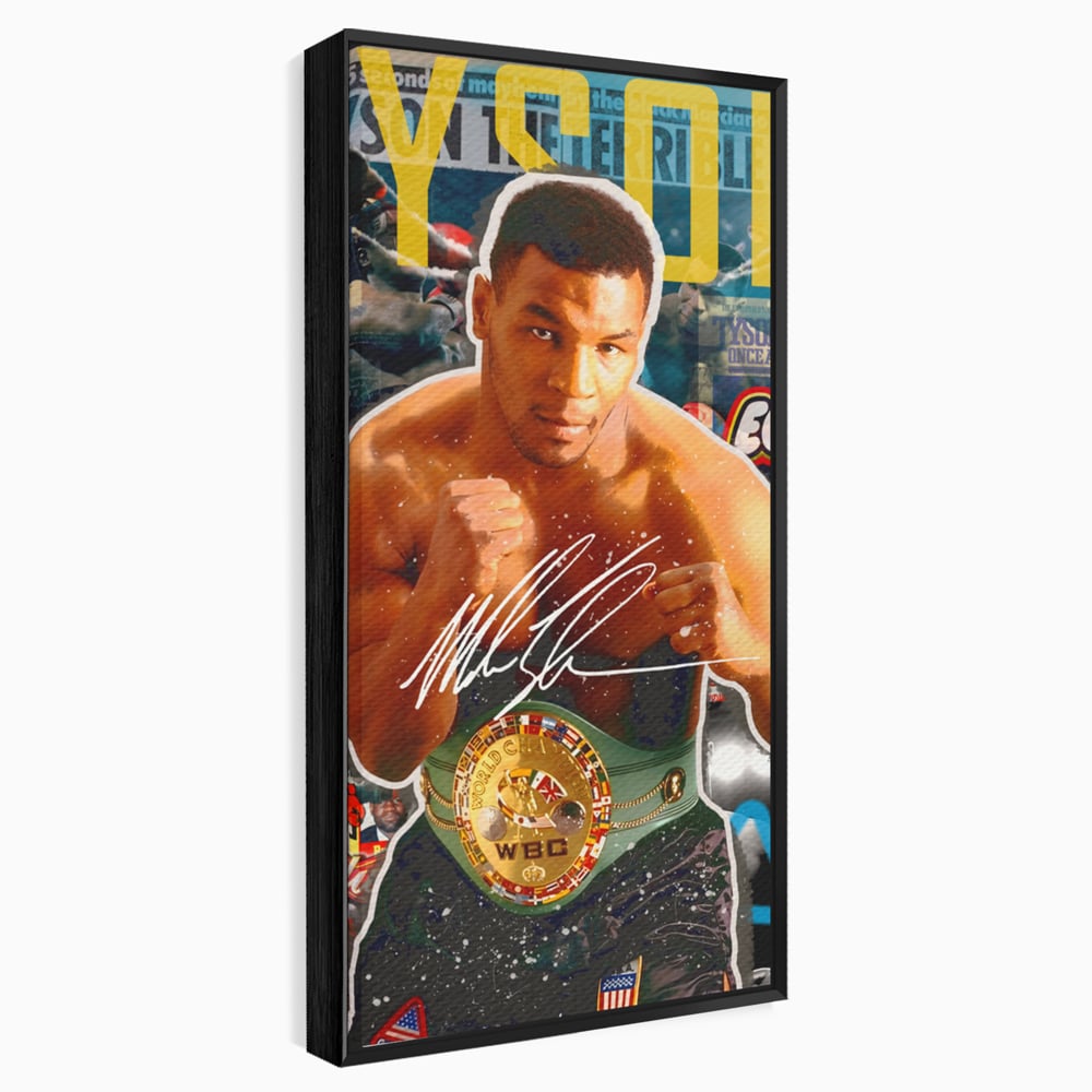 Tablou Canvas Premium LuxCanva® B1008, Mike Tyson , Sportivi, Box, Pugilist, Culori Vibrante