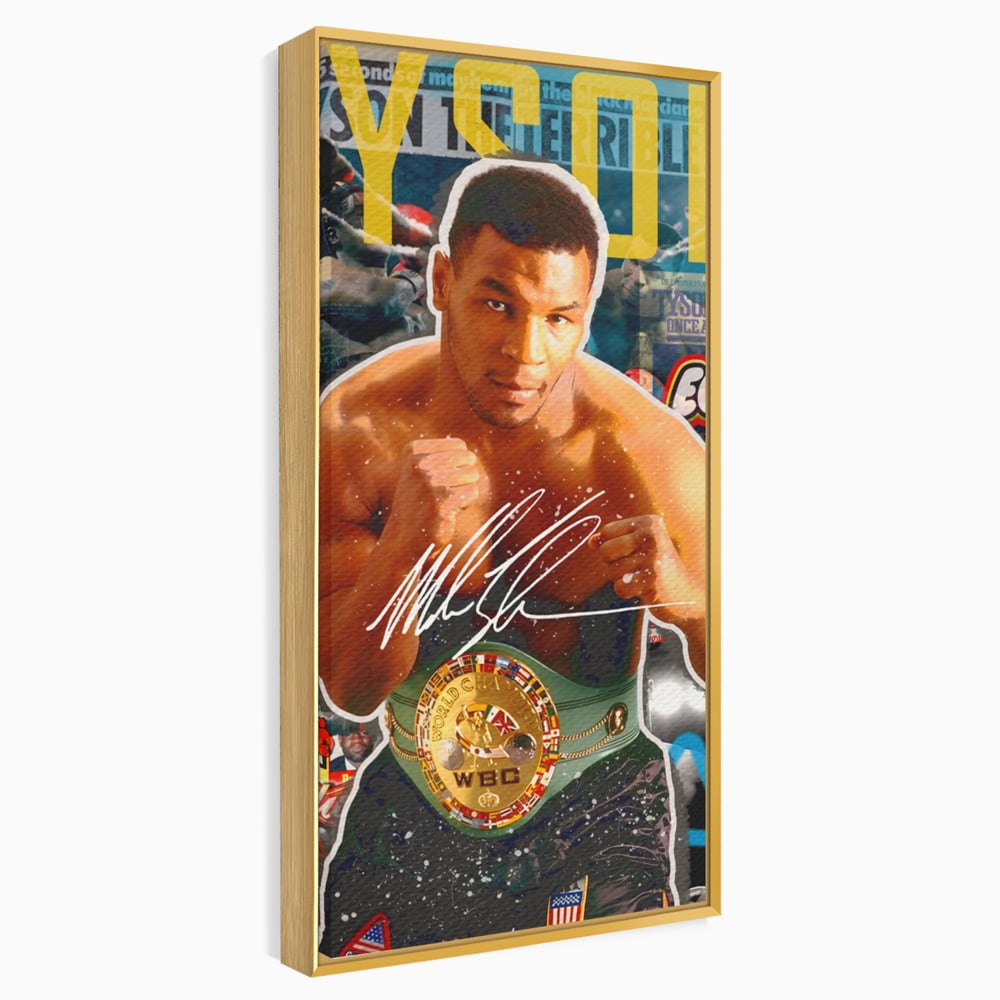 Tablou Canvas Premium LuxCanva® B1008, Mike Tyson , Sportivi, Box, Pugilist, Culori Vibrante