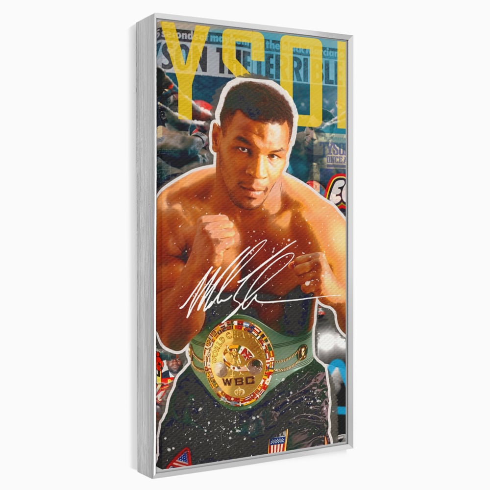 Tablou Canvas Premium LuxCanva® B1008, Mike Tyson , Sportivi, Box, Pugilist, Culori Vibrante
