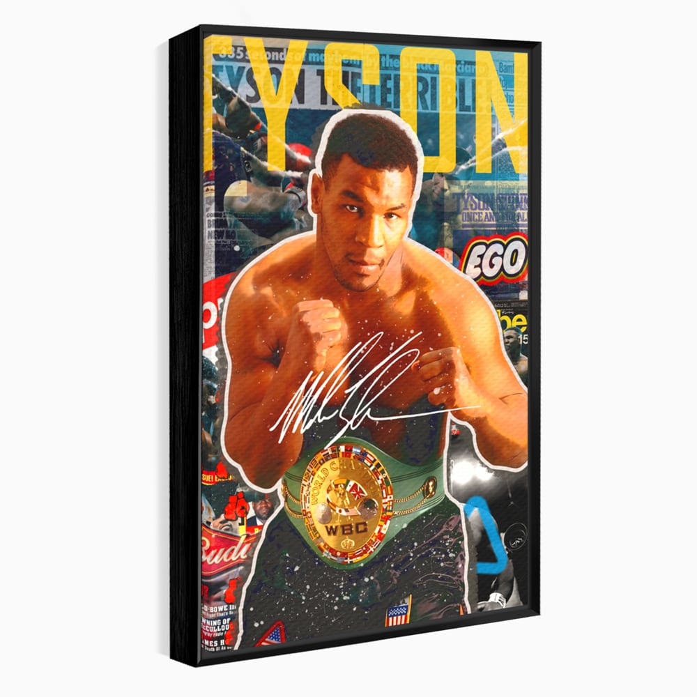 Tablou Canvas Premium LuxCanva® B1008, Mike Tyson , Sportivi, Box, Pugilist, Culori Vibrante
