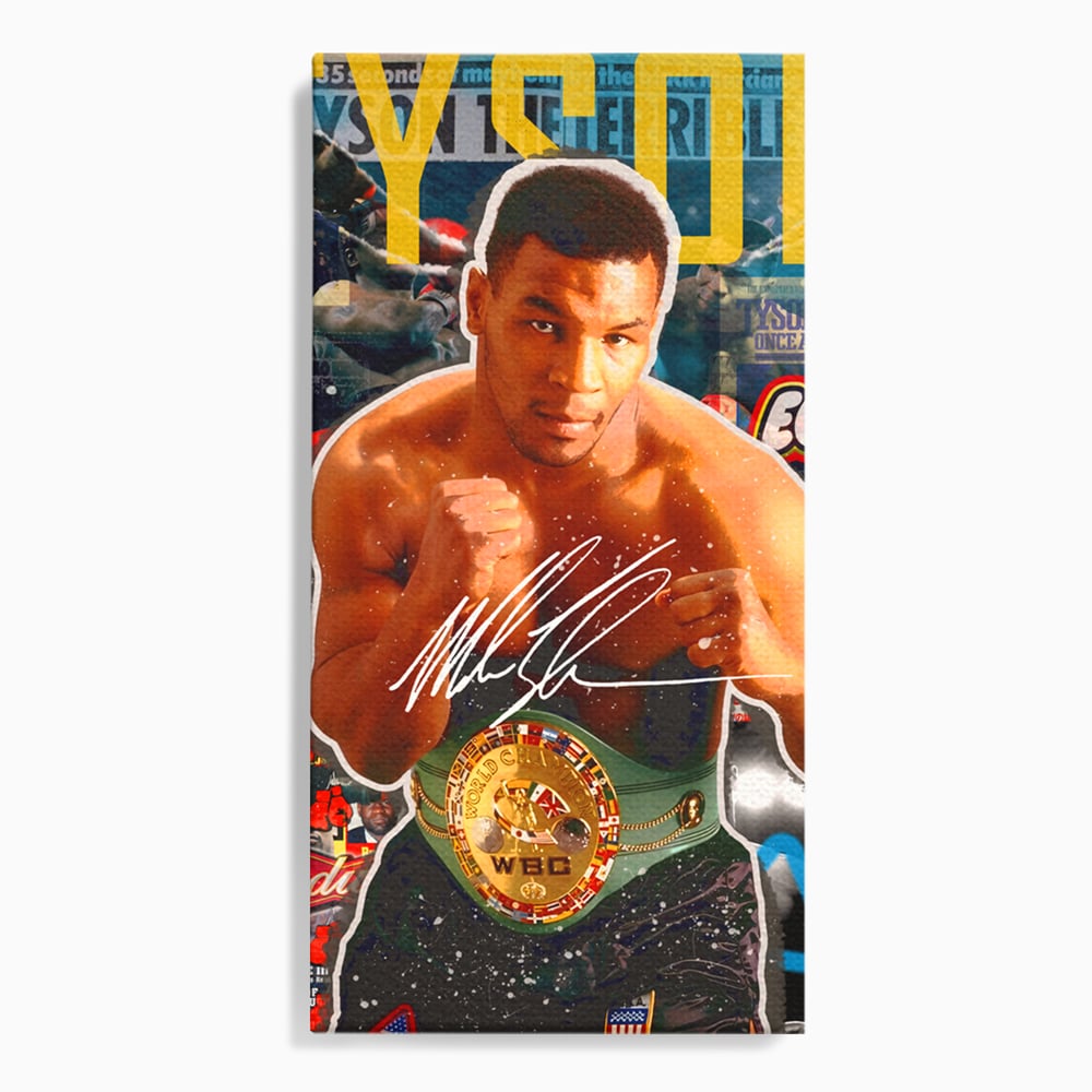Tablou Canvas Premium LuxCanva® B1008, Mike Tyson , Sportivi, Box, Pugilist, Culori Vibrante