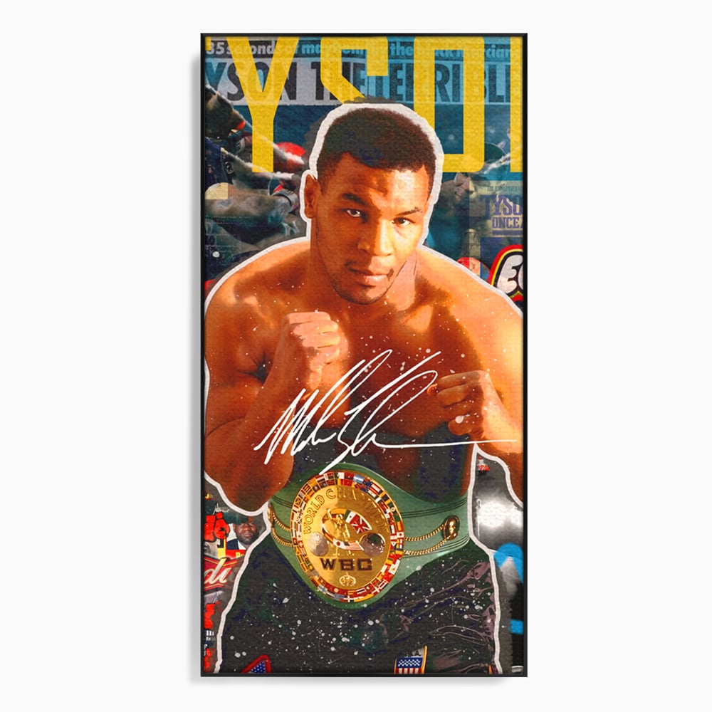 Tablou Canvas Premium LuxCanva® B1008, Mike Tyson , Sportivi, Box, Pugilist, Culori Vibrante