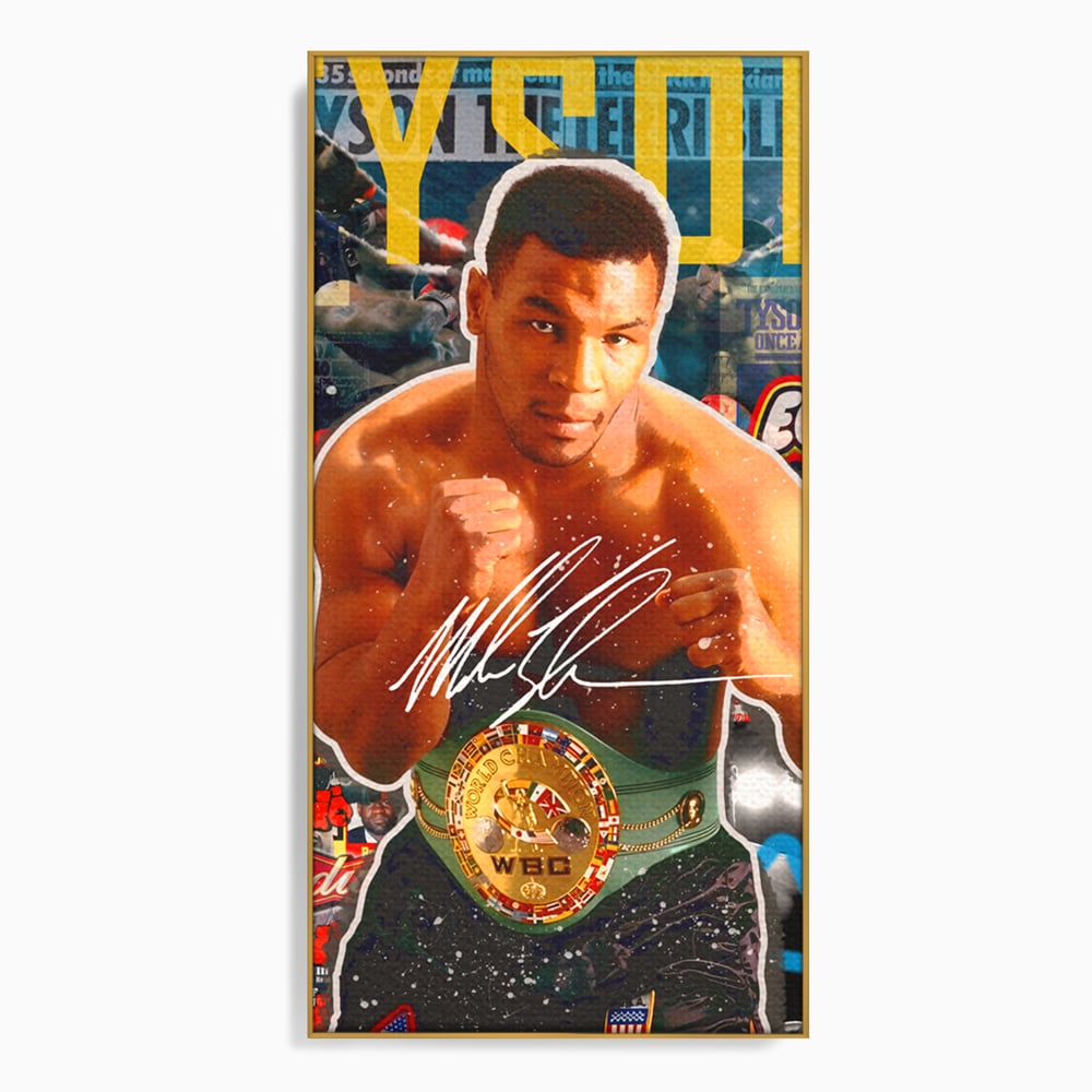 Tablou Canvas Premium LuxCanva® B1008, Mike Tyson , Sportivi, Box, Pugilist, Culori Vibrante