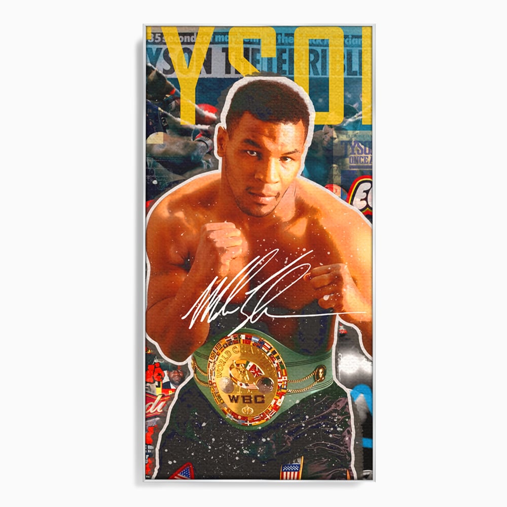 Tablou Canvas Premium LuxCanva® B1008, Mike Tyson , Sportivi, Box, Pugilist, Culori Vibrante