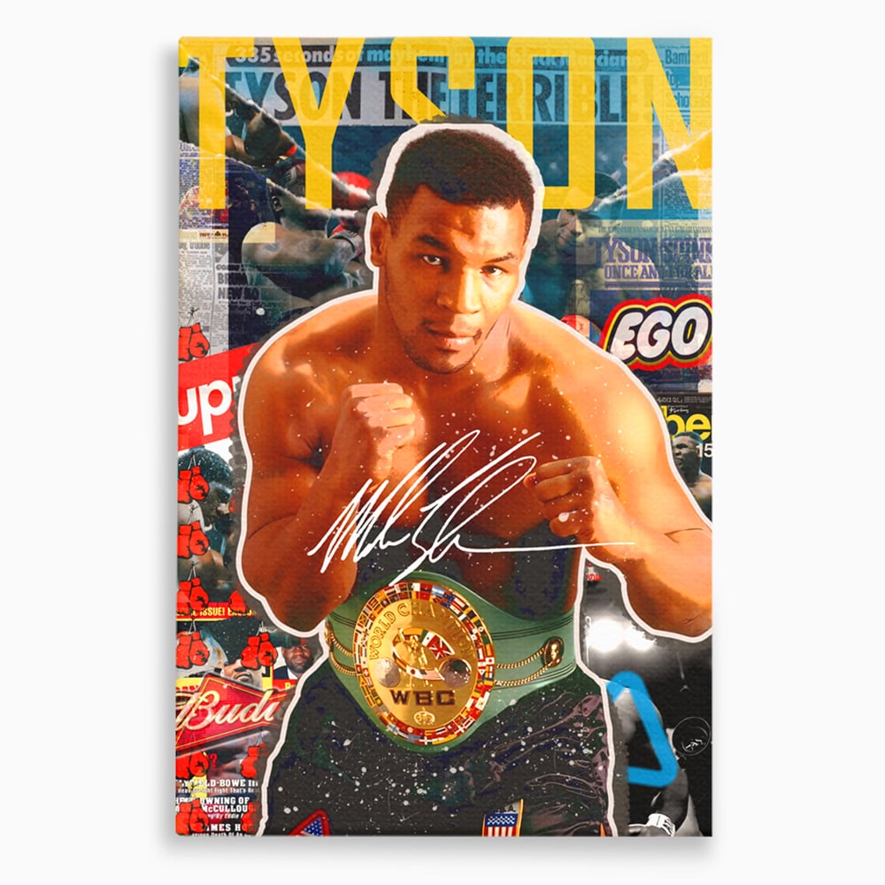 Tablou Canvas Premium LuxCanva® B1008, Mike Tyson , Sportivi, Box, Pugilist, Culori Vibrante