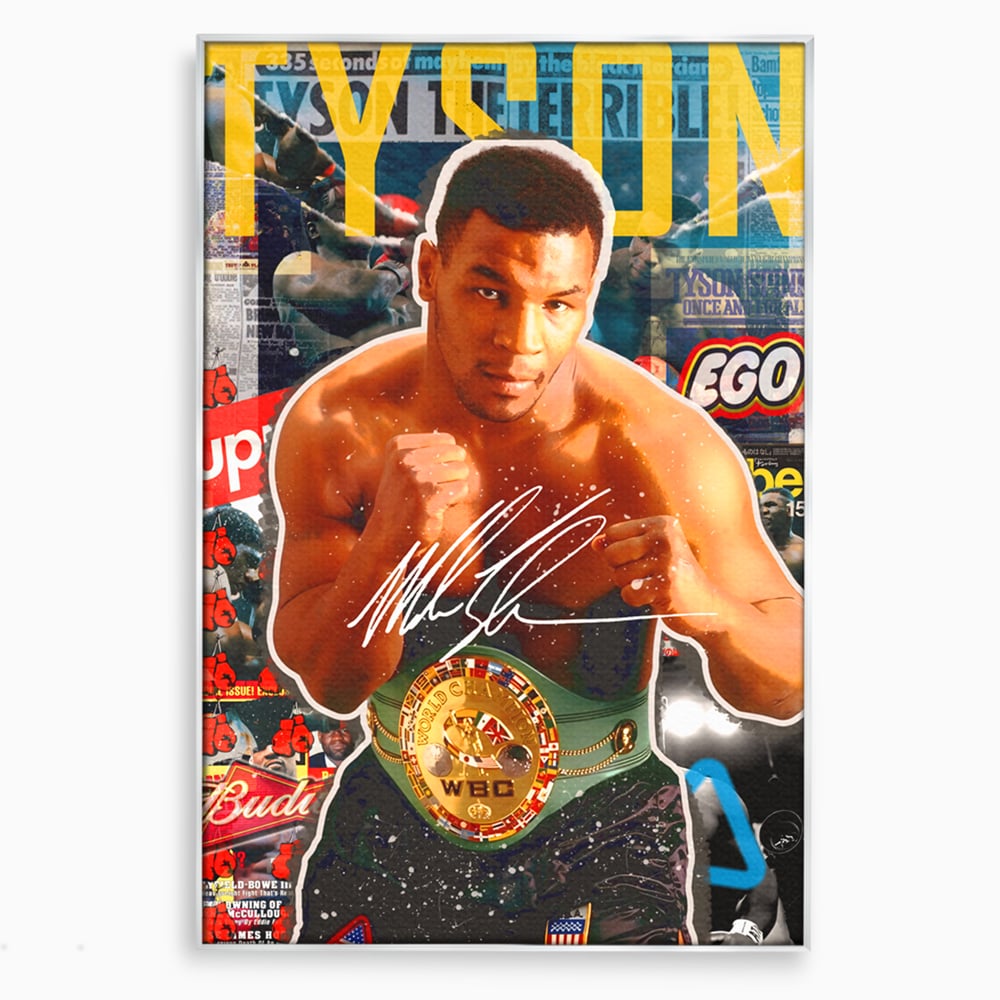 Tablou Canvas Premium LuxCanva® B1008, Mike Tyson , Sportivi, Box, Pugilist, Culori Vibrante