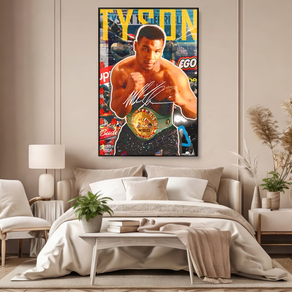 Tablou Canvas Premium LuxCanva® B1008, Mike Tyson , Sportivi, Box, Pugilist, Culori Vibrante