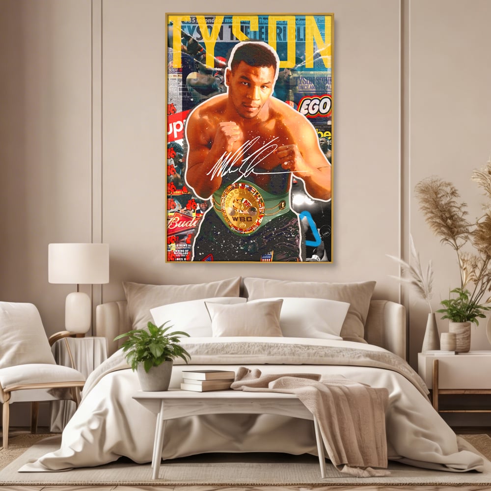 Tablou Canvas Premium LuxCanva® B1008, Mike Tyson , Sportivi, Box, Pugilist, Culori Vibrante