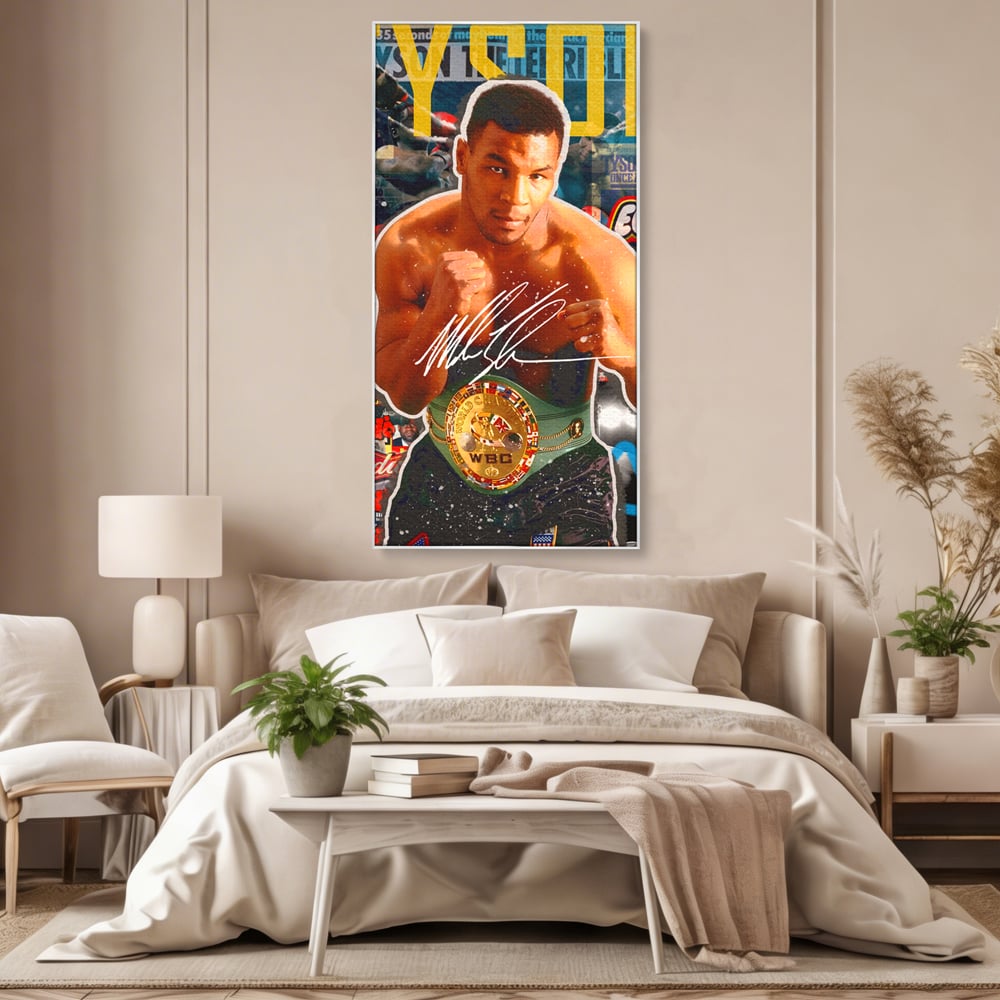 Tablou Canvas Premium LuxCanva® B1008, Mike Tyson , Sportivi, Box, Pugilist, Culori Vibrante