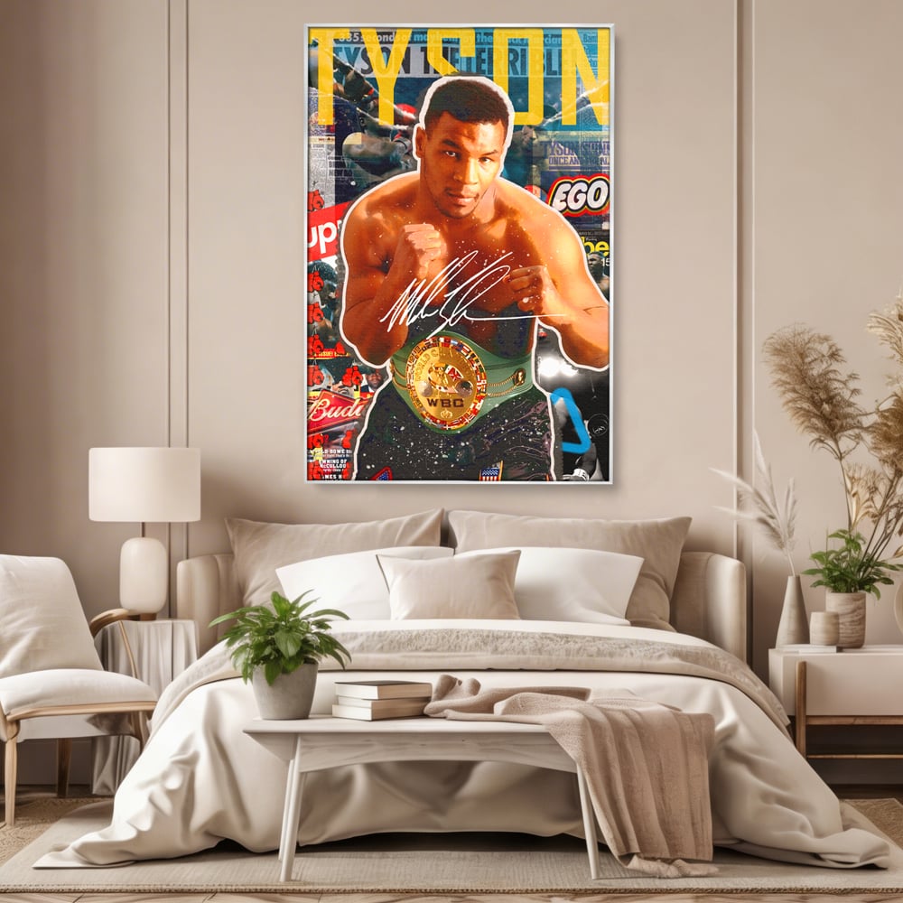 Tablou Canvas Premium LuxCanva® B1008, Mike Tyson , Sportivi, Box, Pugilist, Culori Vibrante