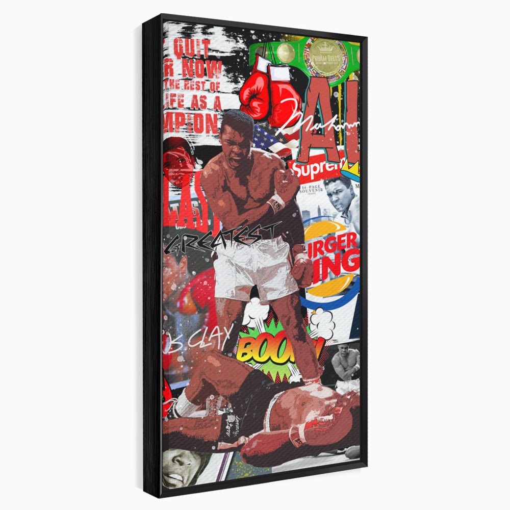 Tablou Canvas Premium LuxCanva® B1009, Muhammad Ali , Sportivi, Box, Pugilist, Motivational, Culori Vibrante