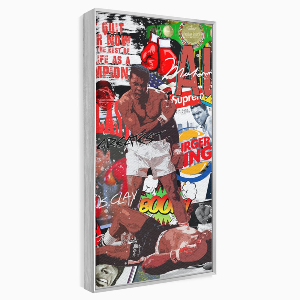 Tablou Canvas Premium LuxCanva® B1009, Muhammad Ali , Sportivi, Box, Pugilist, Motivational, Culori Vibrante