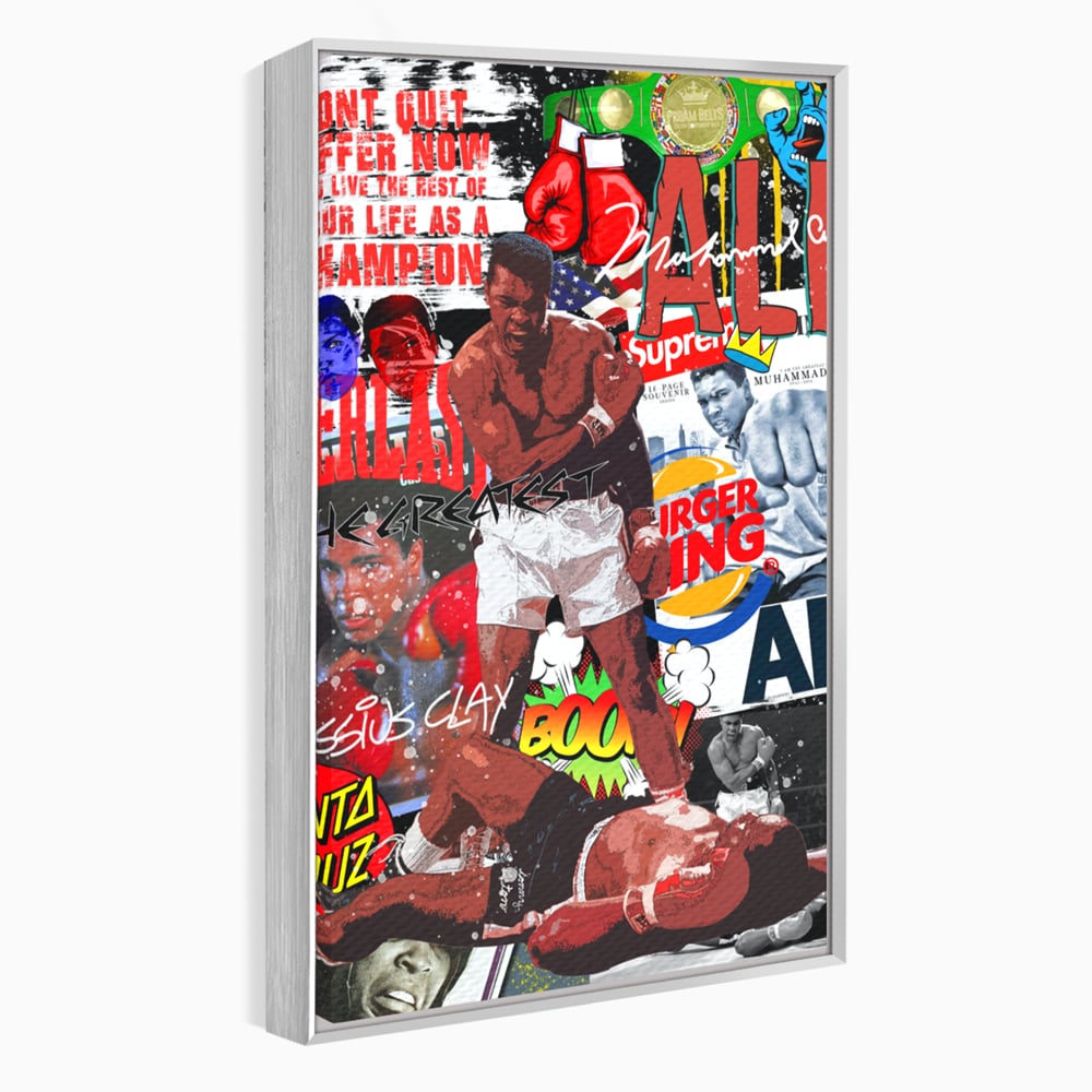 Tablou Canvas Premium LuxCanva® B1009, Muhammad Ali , Sportivi, Box, Pugilist, Motivational, Culori Vibrante