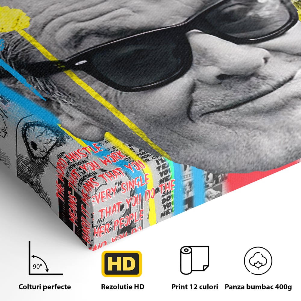 Tablou Canvas Premium LuxCanva® B1010, Jack Nicholson , Actori, Filme, Oscar, Motivational, Culori Vibrante