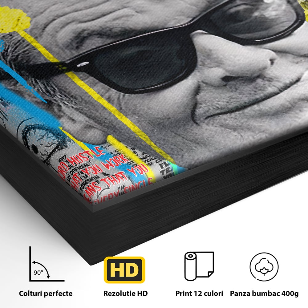 Tablou Canvas Premium LuxCanva® B1010, Jack Nicholson , Actori, Filme, Oscar, Motivational, Culori Vibrante