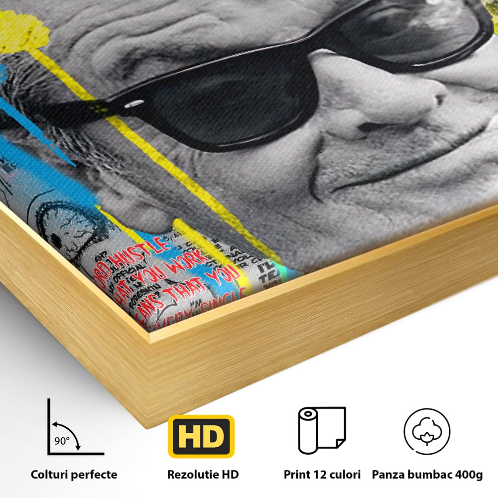 Tablou Canvas Premium LuxCanva® B1010, Jack Nicholson , Actori, Filme, Oscar, Motivational, Culori Vibrante