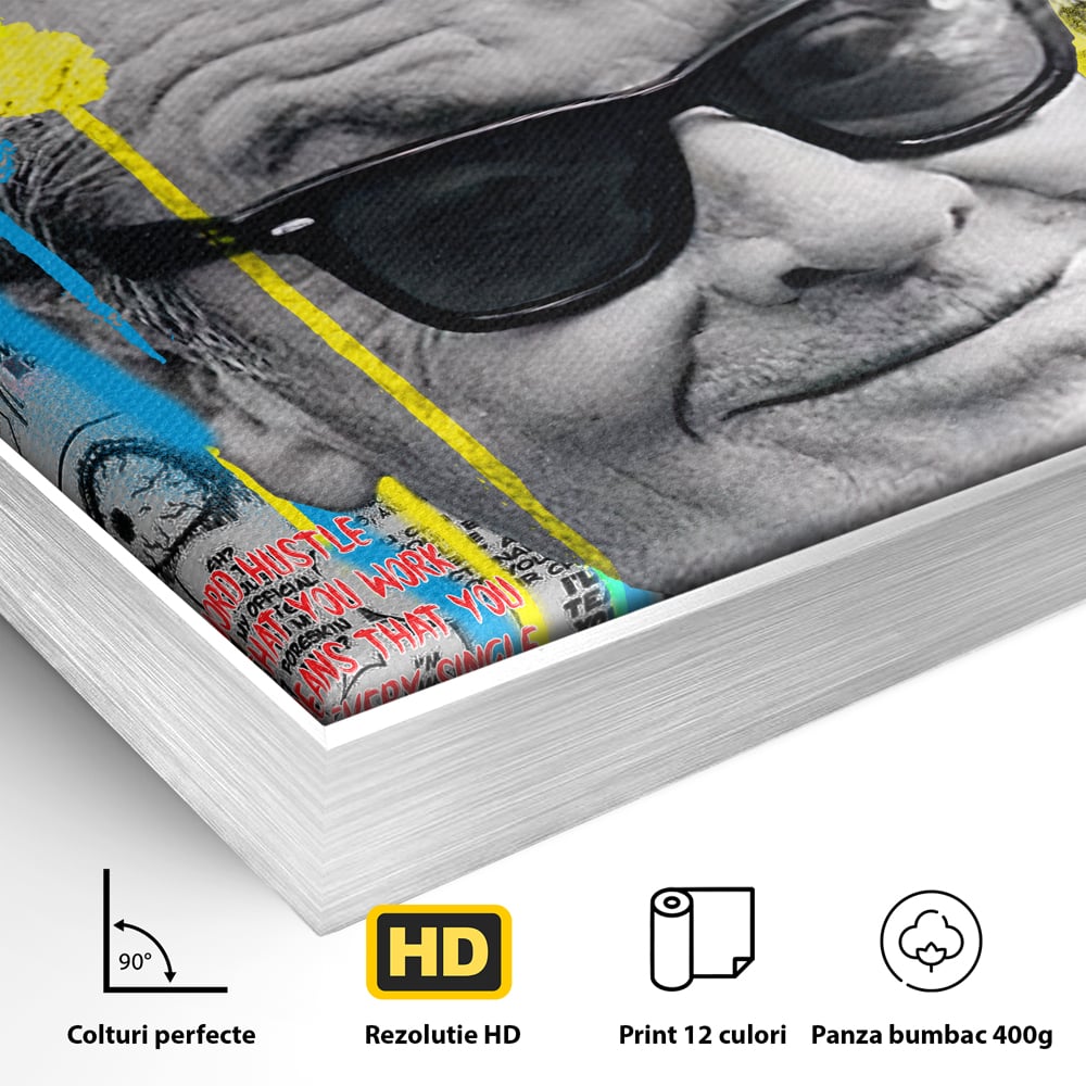 Tablou Canvas Premium LuxCanva® B1010, Jack Nicholson , Actori, Filme, Oscar, Motivational, Culori Vibrante