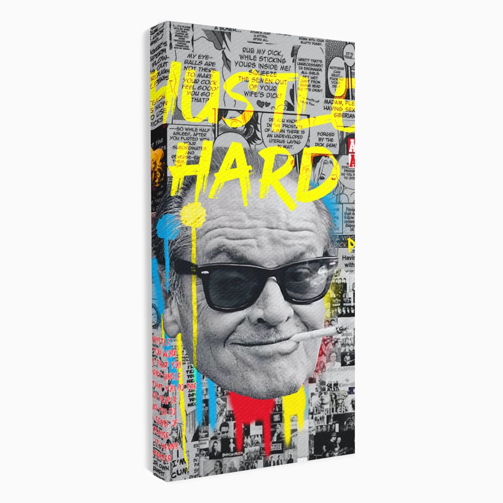 Tablou Canvas Premium LuxCanva® B1010, Jack Nicholson , Actori, Filme, Oscar, Motivational, Culori Vibrante
