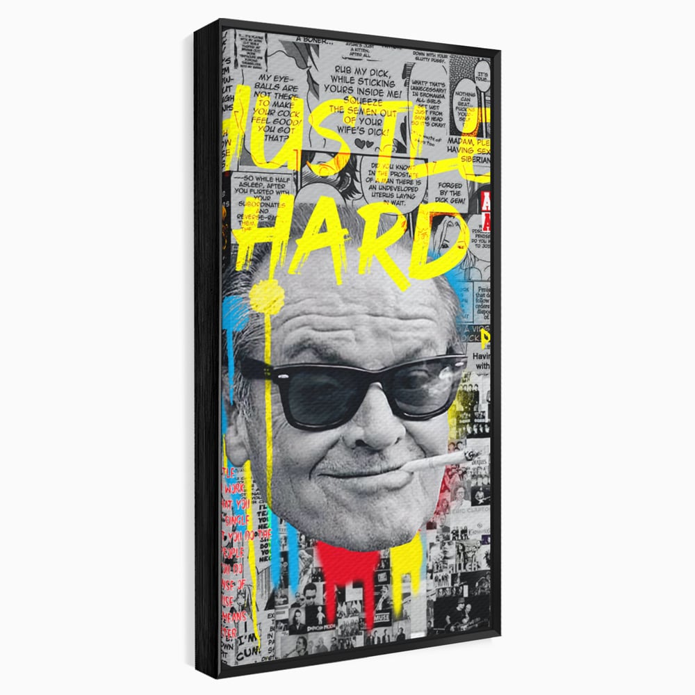 Tablou Canvas Premium LuxCanva® B1010, Jack Nicholson , Actori, Filme, Oscar, Motivational, Culori Vibrante