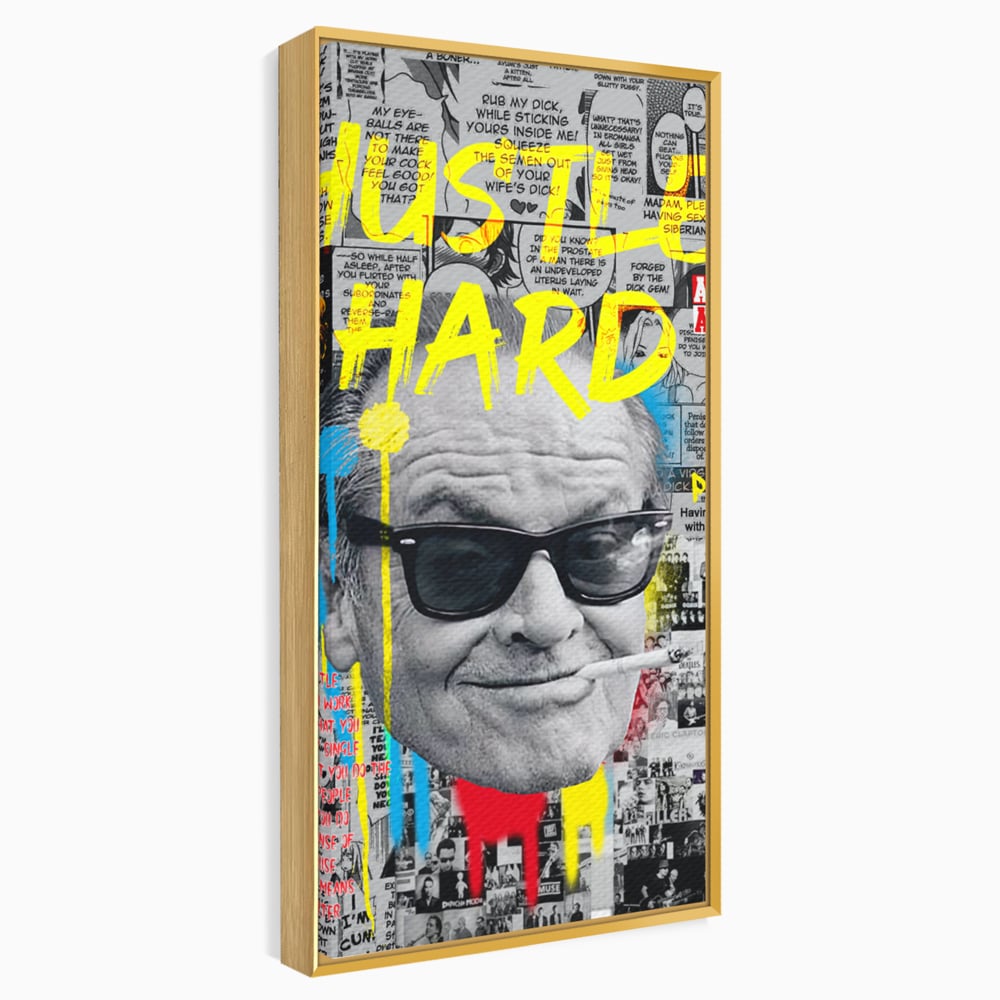 Tablou Canvas Premium LuxCanva® B1010, Jack Nicholson , Actori, Filme, Oscar, Motivational, Culori Vibrante