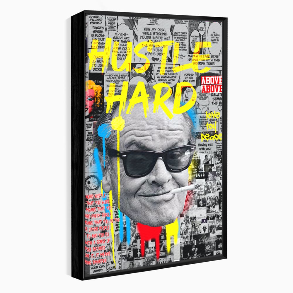 Tablou Canvas Premium LuxCanva® B1010, Jack Nicholson , Actori, Filme, Oscar, Motivational, Culori Vibrante