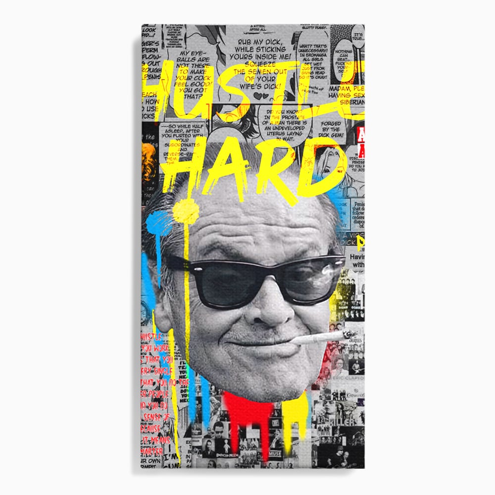 Tablou Canvas Premium LuxCanva® B1010, Jack Nicholson , Actori, Filme, Oscar, Motivational, Culori Vibrante