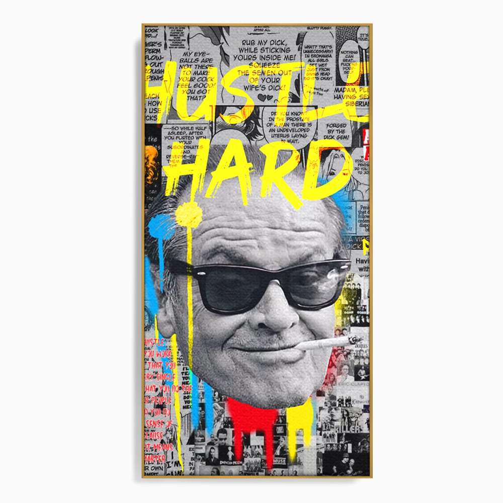 Tablou Canvas Premium LuxCanva® B1010, Jack Nicholson , Actori, Filme, Oscar, Motivational, Culori Vibrante