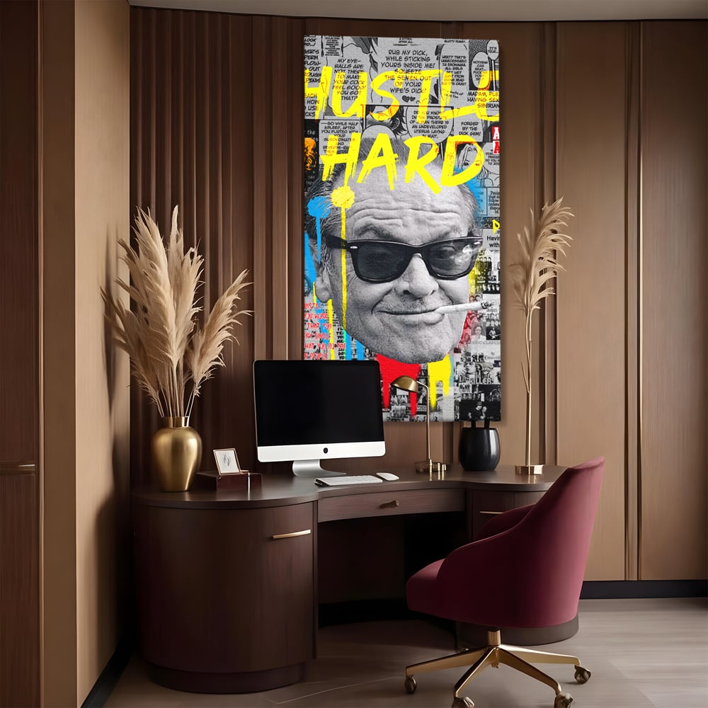 Tablou Canvas Premium LuxCanva® B1010, Jack Nicholson , Actori, Filme, Oscar, Motivational, Culori Vibrante