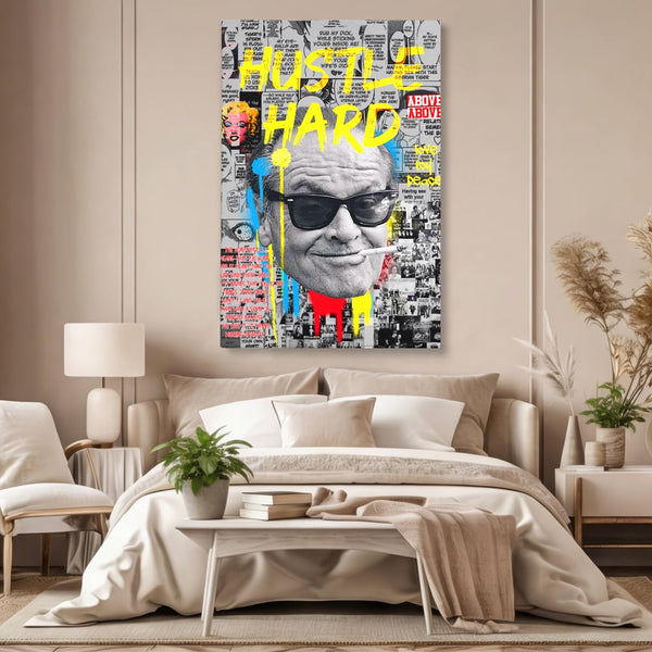 Tablou Canvas Premium LuxCanva® B1010, Jack Nicholson , Actori, Filme, Oscar, Motivational, Culori Vibrante