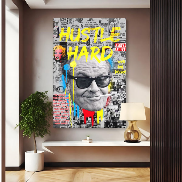 Tablou Canvas Premium LuxCanva® B1010, Jack Nicholson , Actori, Filme, Oscar, Motivational, Culori Vibrante
