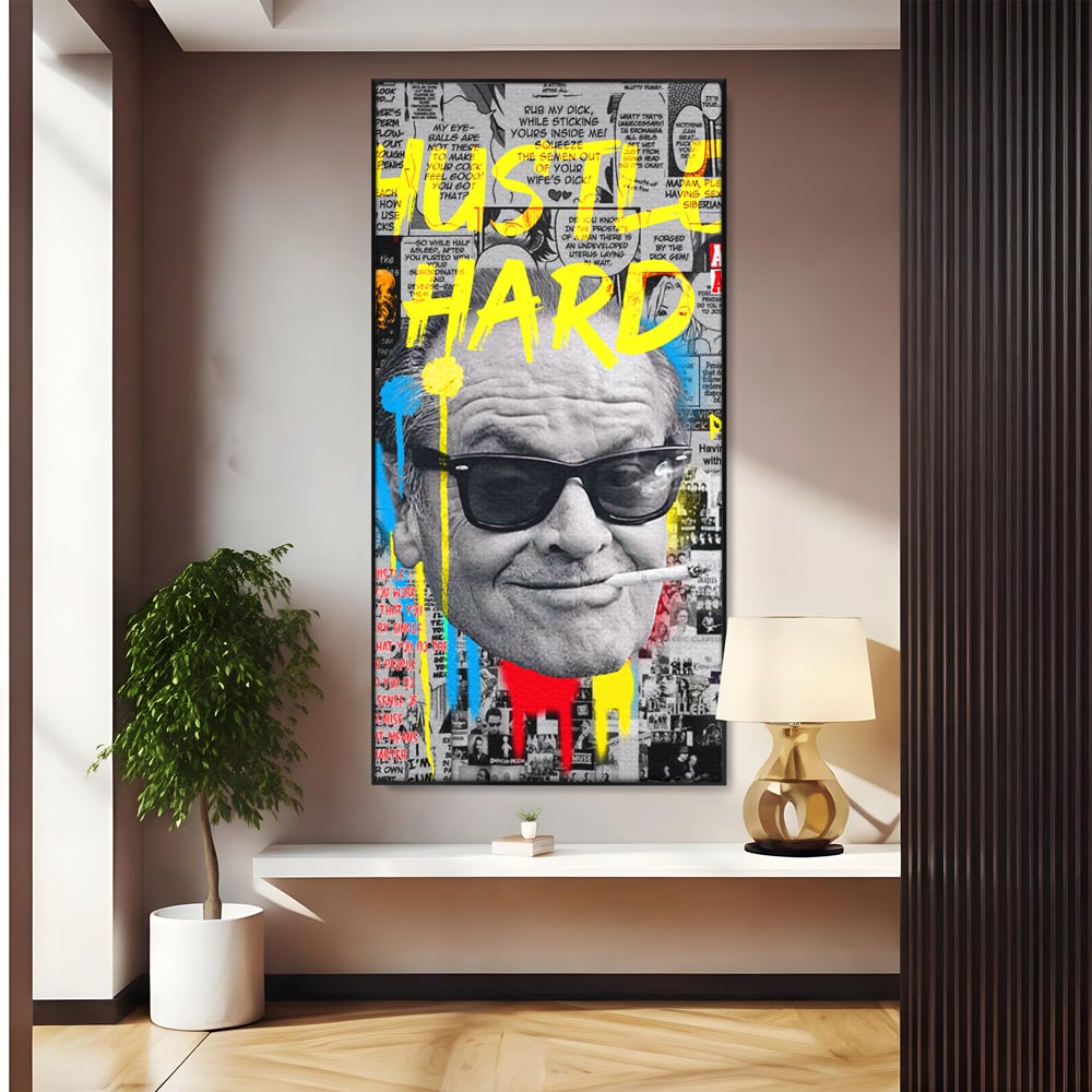 Tablou Canvas Premium LuxCanva® B1010, Jack Nicholson , Actori, Filme, Oscar, Motivational, Culori Vibrante