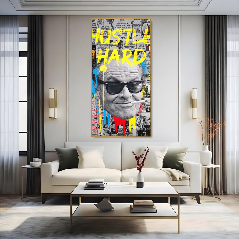 Tablou Canvas Premium LuxCanva® B1010, Jack Nicholson , Actori, Filme, Oscar, Motivational, Culori Vibrante