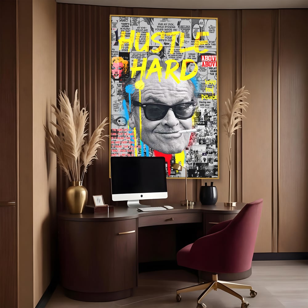 Tablou Canvas Premium LuxCanva® B1010, Jack Nicholson , Actori, Filme, Oscar, Motivational, Culori Vibrante