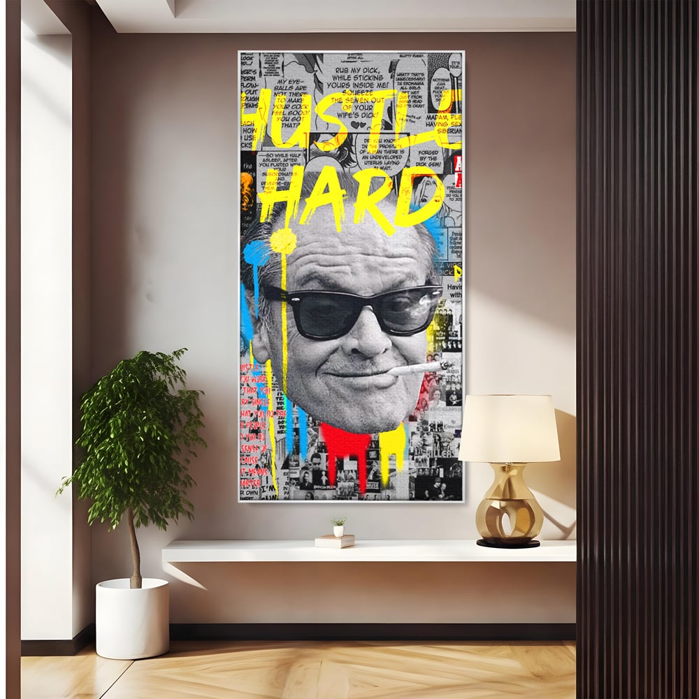 Tablou Canvas Premium LuxCanva® B1010, Jack Nicholson , Actori, Filme, Oscar, Motivational, Culori Vibrante