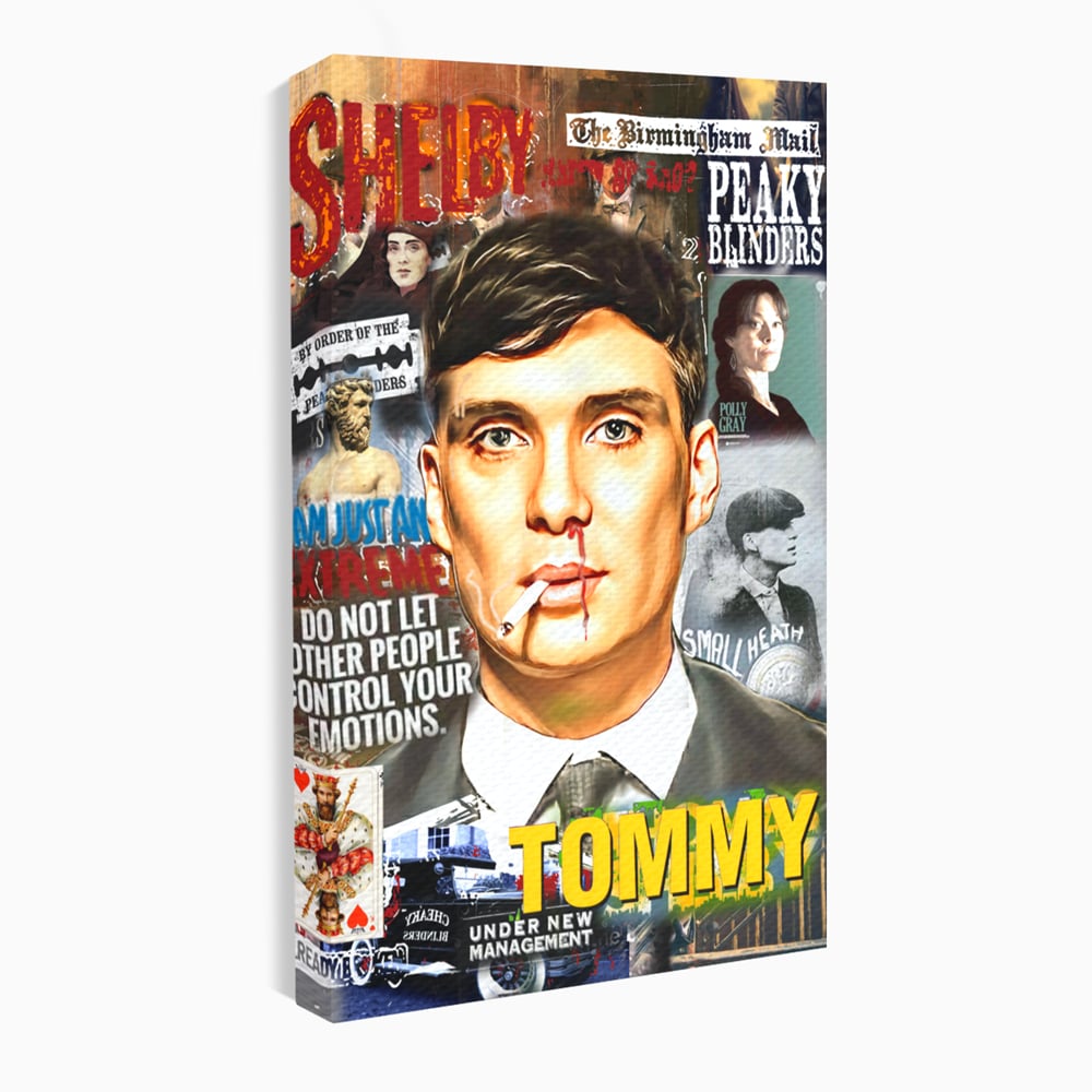 Tablou Canvas Premium LuxCanva® B1012, Peaky Blinders ,  Serial, Motivational, Gangsteri, Culori Vibrante