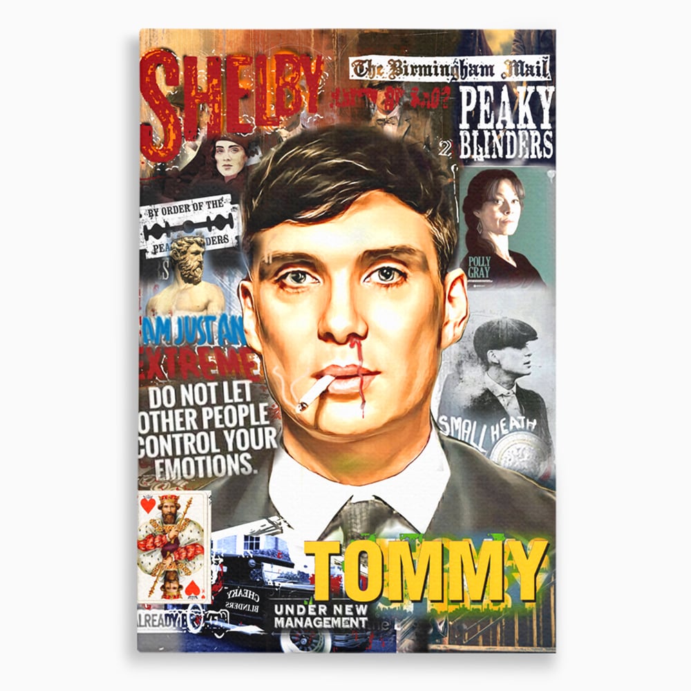 Tablou Canvas Premium LuxCanva® B1012, Peaky Blinders ,  Serial, Motivational, Gangsteri, Culori Vibrante