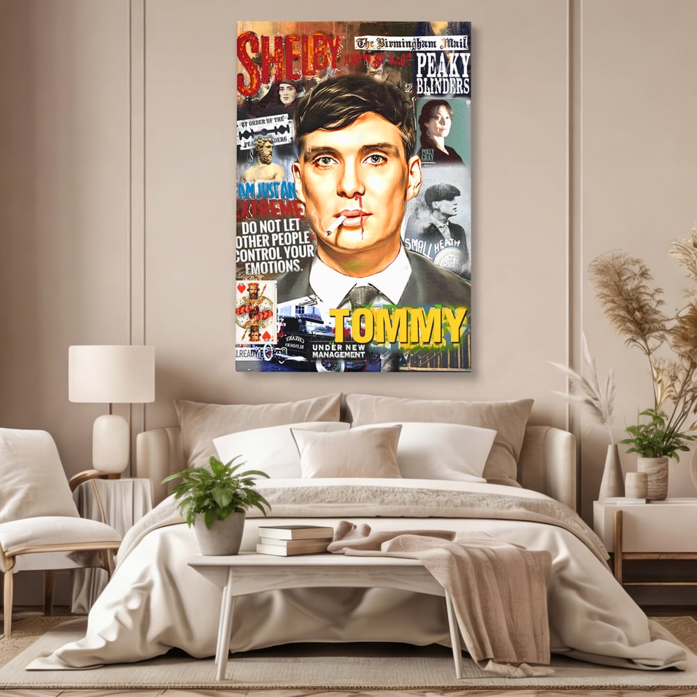Tablou Canvas Premium LuxCanva® B1012, Peaky Blinders ,  Serial, Motivational, Gangsteri, Culori Vibrante