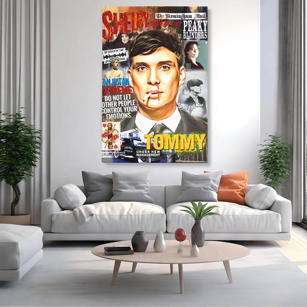 Tablou Canvas Premium LuxCanva® B1012, Peaky Blinders ,  Serial, Motivational, Gangsteri, Culori Vibrante