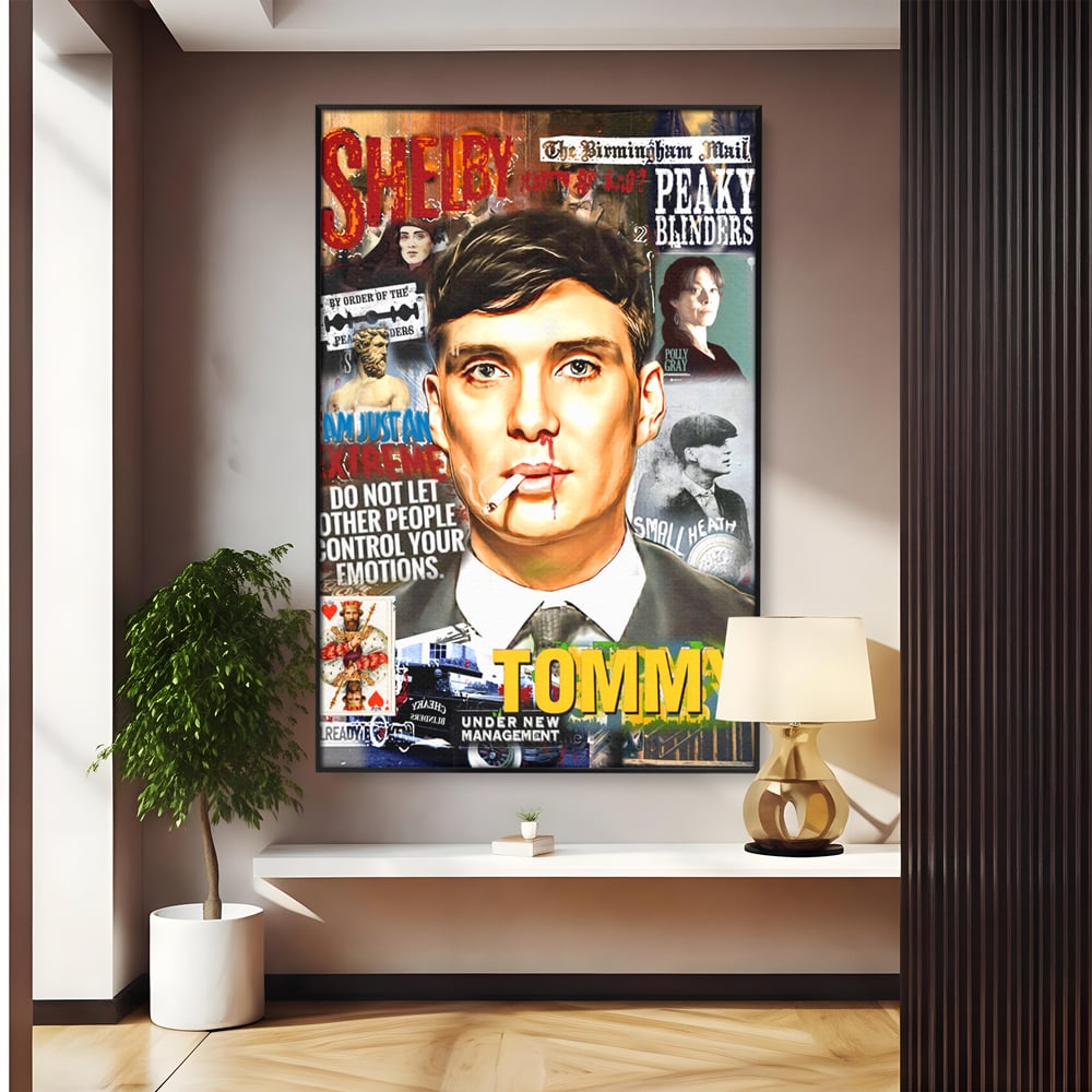 Tablou Canvas Premium LuxCanva® B1012, Peaky Blinders ,  Serial, Motivational, Gangsteri, Culori Vibrante