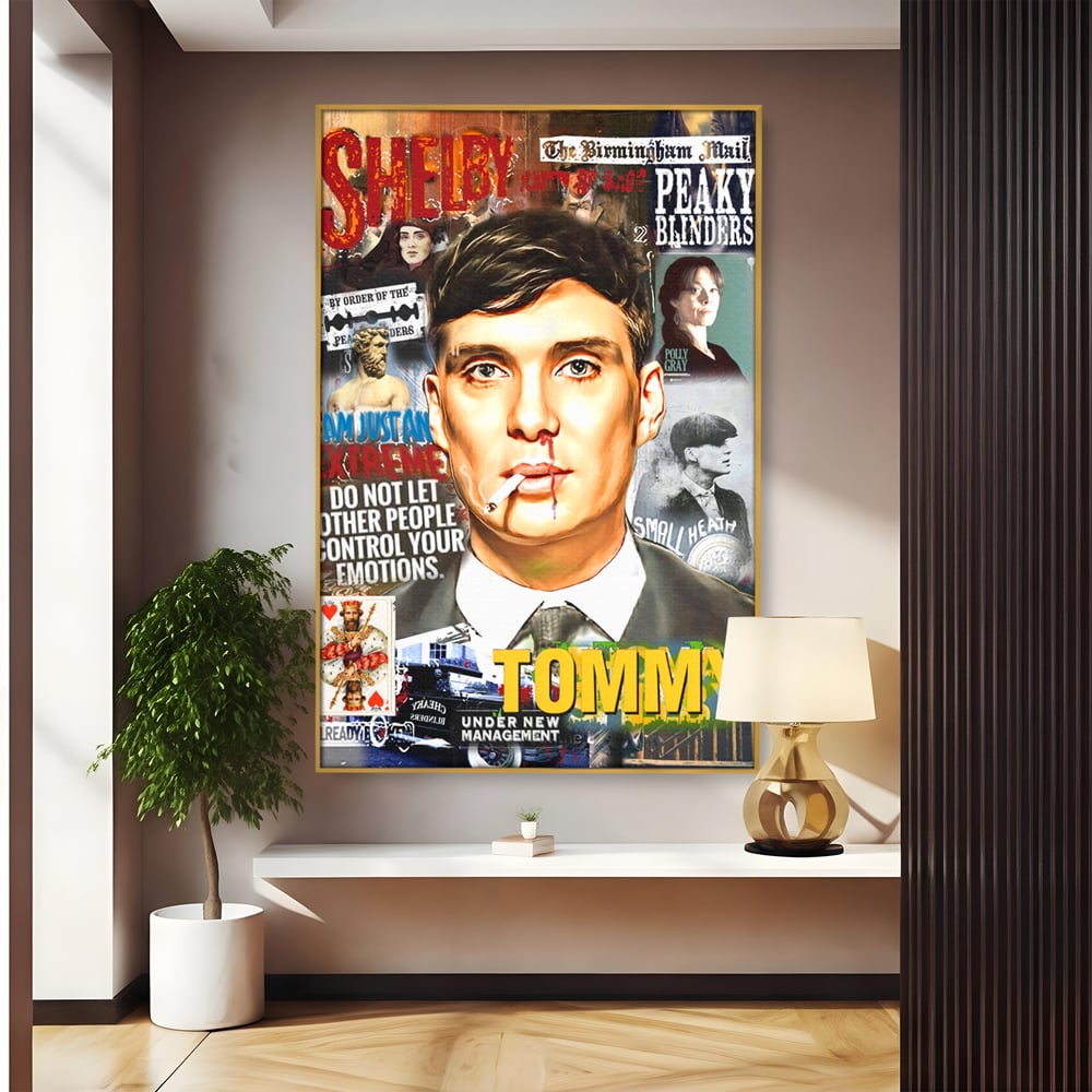 Tablou Canvas Premium LuxCanva® B1012, Peaky Blinders ,  Serial, Motivational, Gangsteri, Culori Vibrante