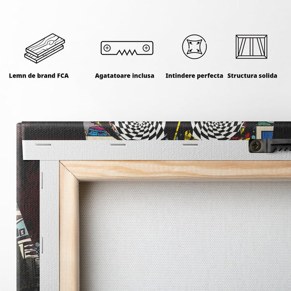 Tablou Canvas Premium, LuxCanva® B1013, Star Wars, Serial, Disney, Univers, Darth Vader, Culori Vibrante