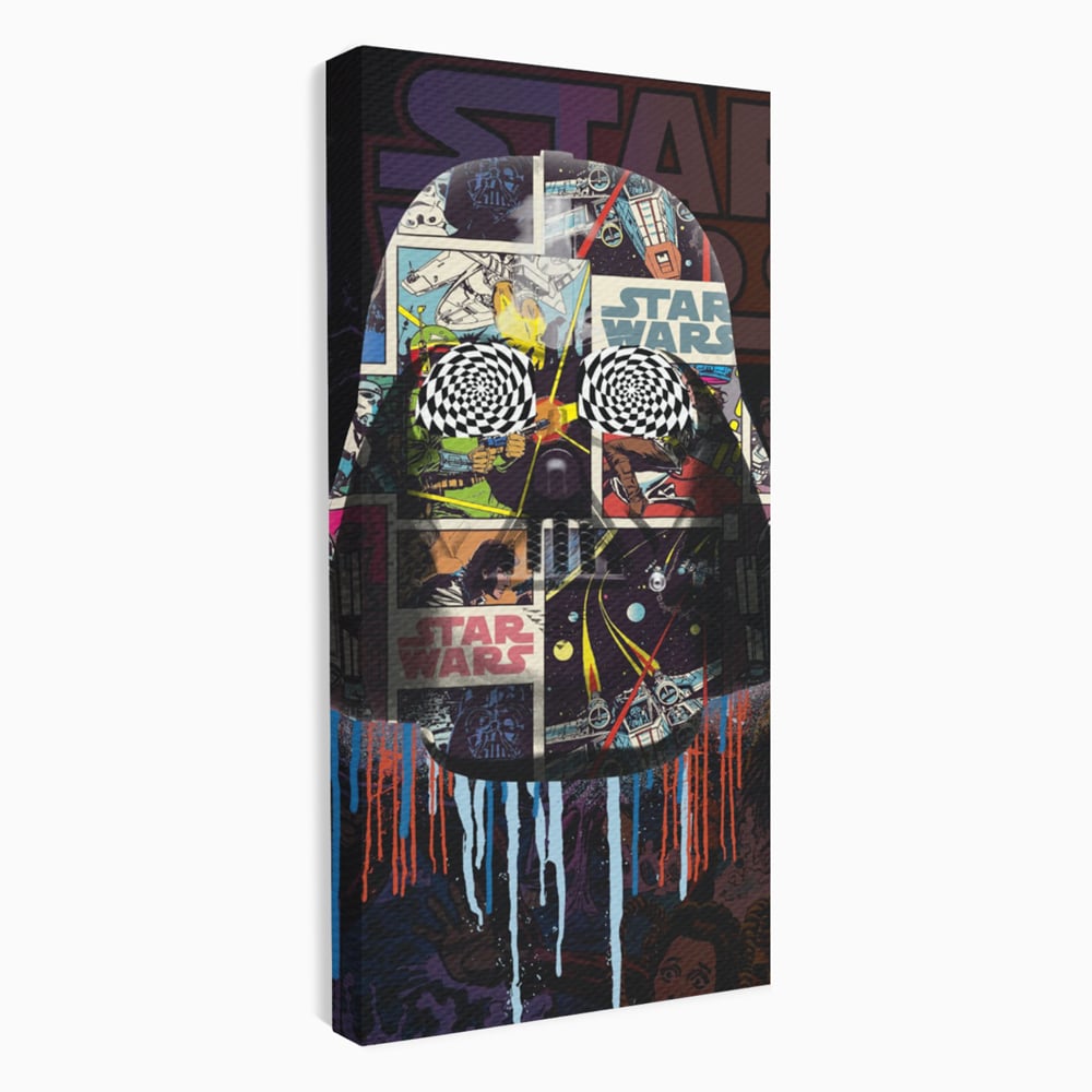 Tablou Canvas Premium, LuxCanva® B1013, Star Wars, Serial, Disney, Univers, Darth Vader, Culori Vibrante