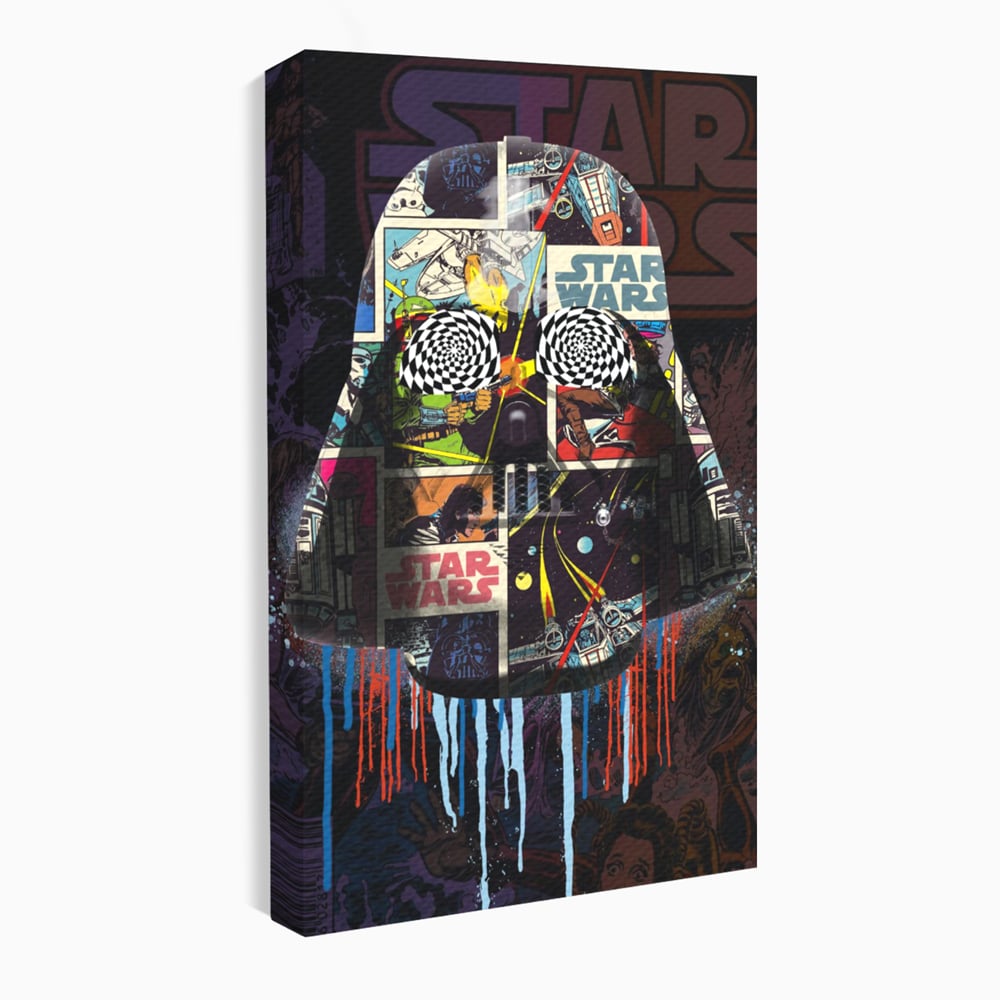 Tablou Canvas Premium, LuxCanva® B1013, Star Wars, Serial, Disney, Univers, Darth Vader, Culori Vibrante