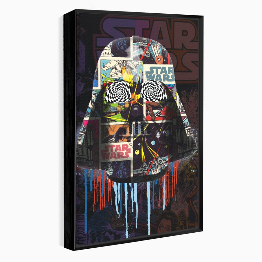 Tablou Canvas Premium, LuxCanva® B1013, Star Wars, Serial, Disney, Univers, Darth Vader, Culori Vibrante