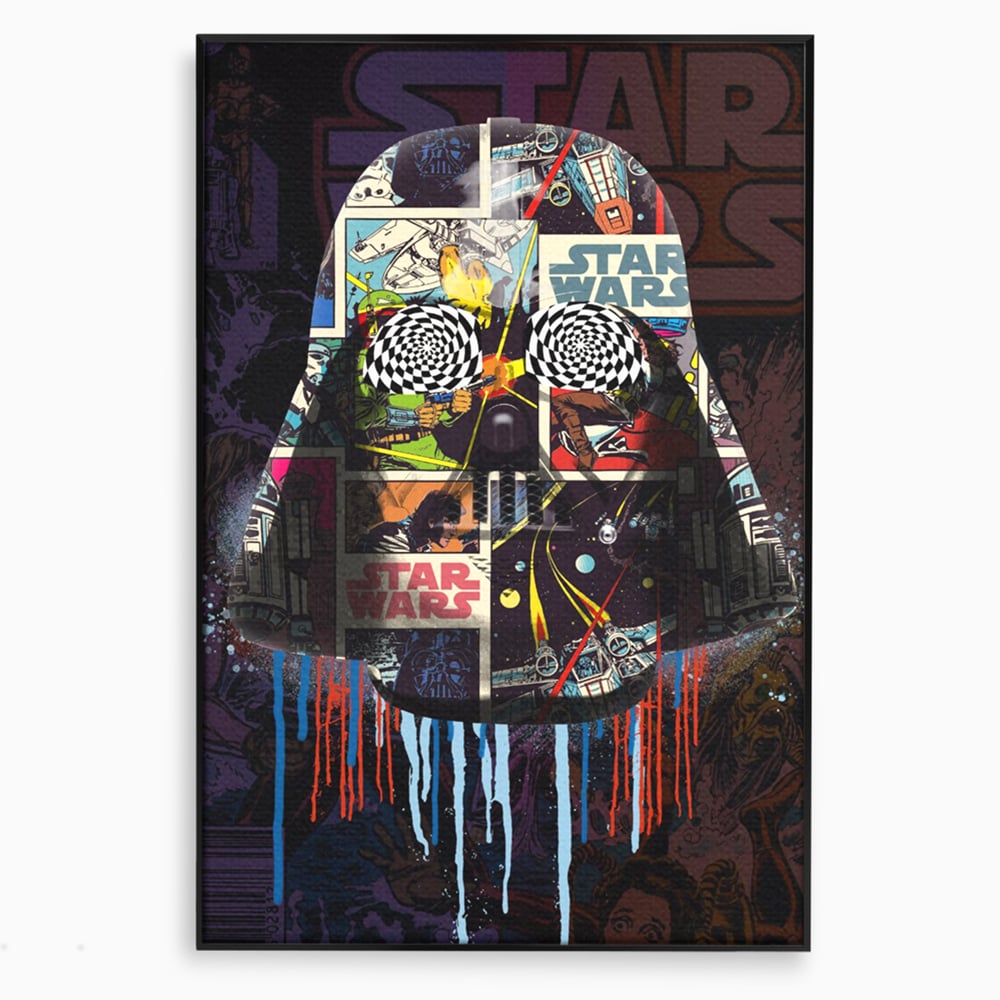 Tablou Canvas Premium, LuxCanva® B1013, Star Wars, Serial, Disney, Univers, Darth Vader, Culori Vibrante