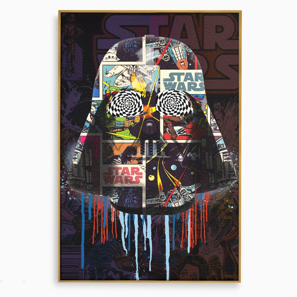 Tablou Canvas Premium, LuxCanva® B1013, Star Wars, Serial, Disney, Univers, Darth Vader, Culori Vibrante