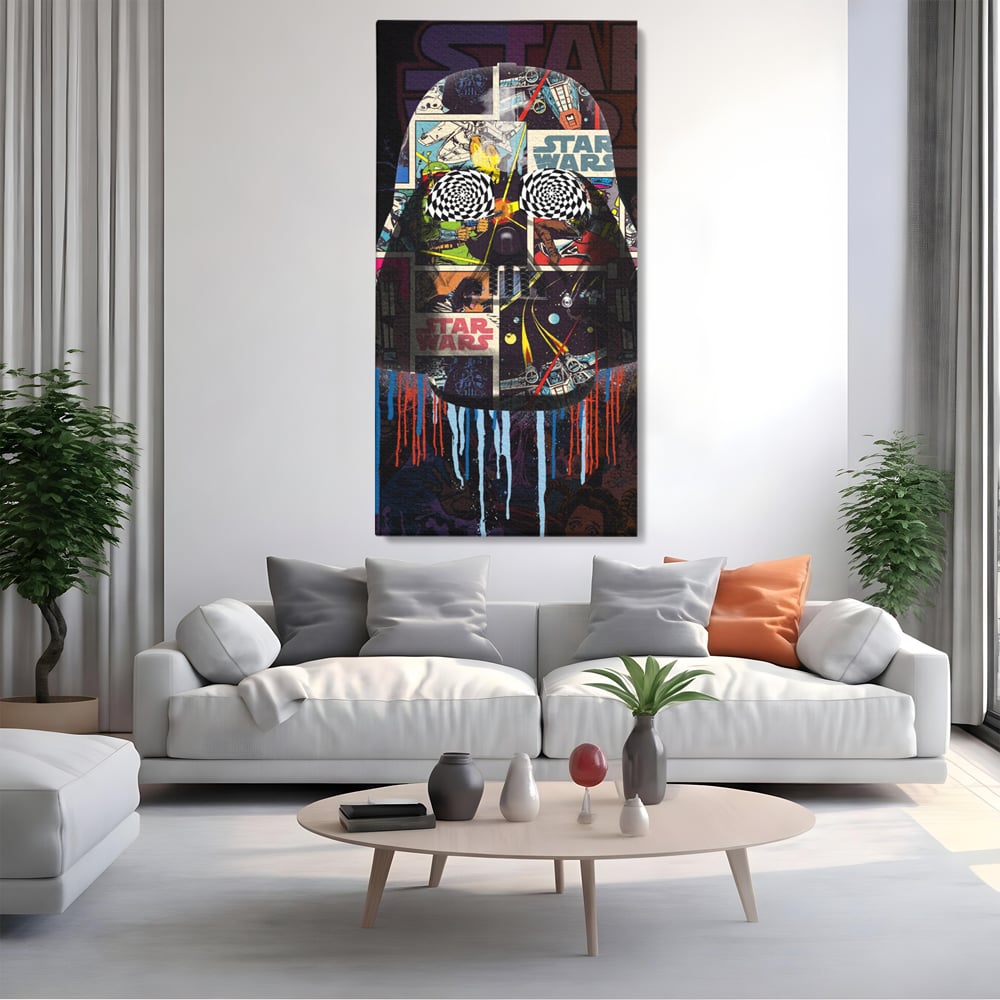 Tablou Canvas Premium, LuxCanva® B1013, Star Wars, Serial, Disney, Univers, Darth Vader, Culori Vibrante