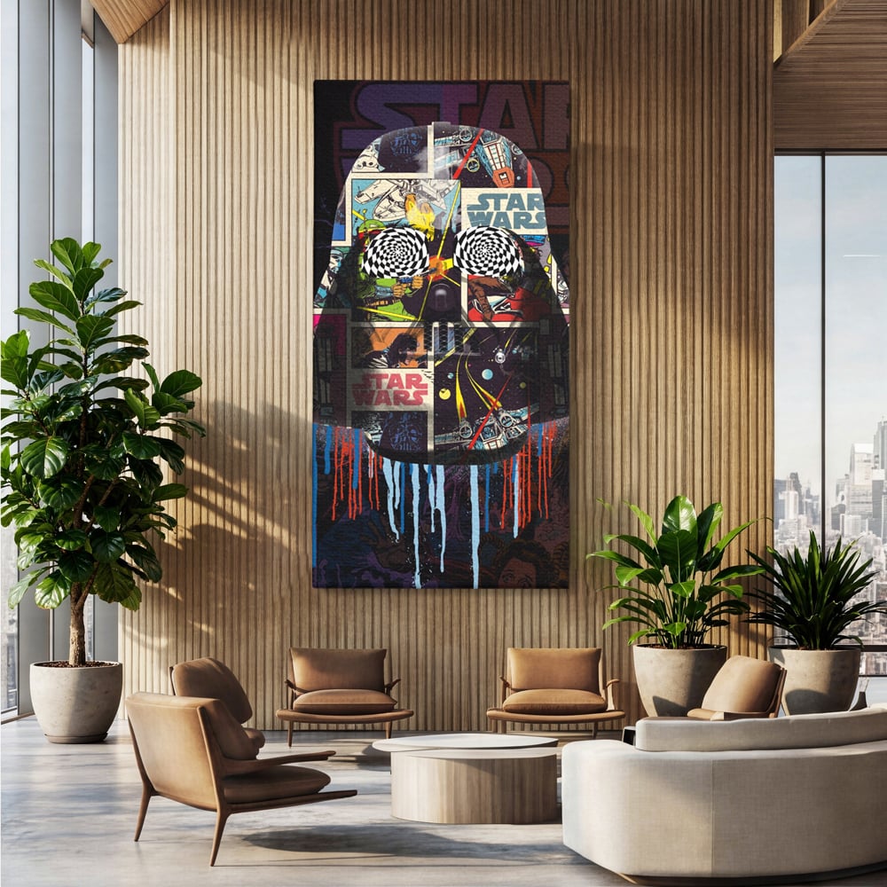 Tablou Canvas Premium, LuxCanva® B1013, Star Wars, Serial, Disney, Univers, Darth Vader, Culori Vibrante