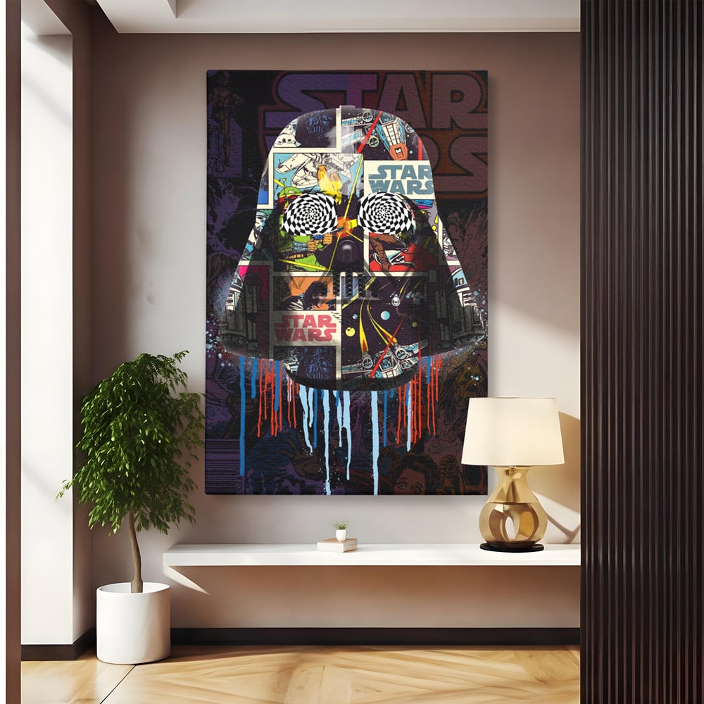 Tablou Canvas Premium, LuxCanva® B1013, Star Wars, Serial, Disney, Univers, Darth Vader, Culori Vibrante